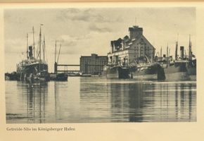 Königsberg (Pr.), Stadtkreis Königsberg  Königsberg (Pr.), Getreide-Silo im Hafen Königsberg, Speicher im Außenhafen