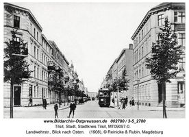 Tilsit, Stadt, Stadtkreis Tilsit Landwehrstraße  Tilsit, Bereich südl. Bahnhofstr, westl. Clausiusstr., Landwehrstr., östl. Eisenbahn