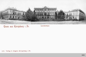 Königsberg (Pr.), Stadtkreis Königsberg Straße der SA Königsberg, Landeshaus Panorama Königsberg, Landeshaus