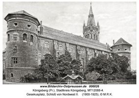 Königsberg (Pr.), Stadtkreis Königsberg Fritz-Tschierse-Platz (fr. Gesekusplatz)  Königsberg, Schloß