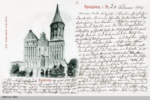 Königsberg (Pr.), Stadtkreis Königsberg Großer Domplatz Königsberg, Dom (Karte von vorn beschrieben.) Königsberg, Dom