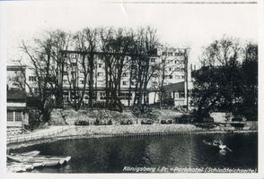 Königsberg (Pr.), Stadtkreis Königsberg  Königsberg, Parkhotel, Schlossteichseite Königsberg, Schloßteich