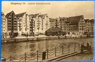 Königsberg (Pr.), Stadtkreis Königsberg  Königsberg, Hundegatt, Alte Speicher an der Lastadie VIII Königsberg, Pregel