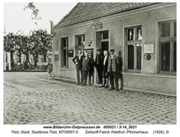 Tilsit, Stadt, Stadtkreis Tilsit   Tilsit, Zellstoff-Fabrik auf der Mühleninsel