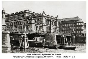 Königsberg (Pr.), Stadtkreis Königsberg   Königsberg, Börse am Pregel