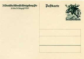 Königsberg (Pr.), Stadtkreis Königsberg  Königsberg, Deutsche Ostmesse, Postkarte II Königsberg, Ostmesse