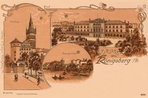 Königsberg (Pr.), Stadtkreis Königsberg  Königsberg, Sehenswürdigkeiten, Grafik Königsberg, Burgkirche