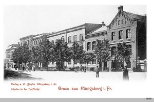 Königsberg (Pr.), Stadtkreis Königsberg Yorkstraße Königsberg, Schulen in der Yorkstraße Königsberg, Schulen
