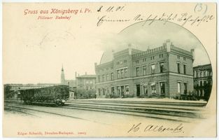 Königsberg (Pr.), Stadtkreis Königsberg  Königsberg (Pr.), Pillauer Bahnhof IV Königsberg, Bahnhöfe