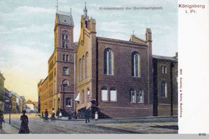 Königsberg (Pr.), Stadtkreis Königsberg Altroßgärter-Kirchenstraße Königsberg, Krankhaus der Barmherzigkeit III Königsberg, Krankenhäuser und Kliniken