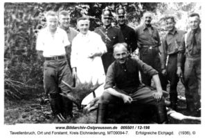 Tawellenbruch, Ort und Forstamt, Kreis Elchniederung