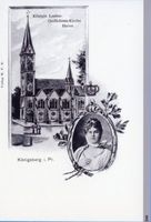 Königsberg (Pr.), Stadtkreis Königsberg Lawsker Allee Königsberg (Pr.), Königin Luise Gedächtniskirche Königsberg, Stadtteil Hufen