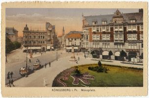 Königsberg (Pr.), Stadtkreis Königsberg Münzplatz Königsberg, Münzplatz X - coloriert Königsberg, Münzplatz