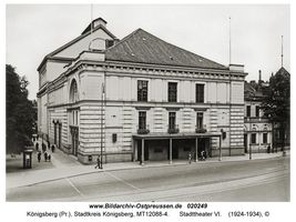 Königsberg (Pr.), Stadtkreis Königsberg Paradeplatz  Königsberg, Stadttheater