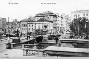 Königsberg (Pr.), Stadtkreis Königsberg Kneiph. Langgasse Königsberg, An der grünen Brücke Königsberg, Grüne Brücke