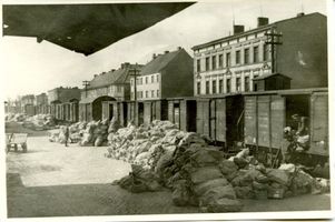 Tilsit, Stadt, Stadtkreis Tilsit  Tilsit, Feldpostumschlag an der Yorckstraße 17.4. 1943 Tilsit, Zweiter Weltkrieg und das Ende