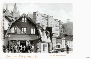 Königsberg (Pr.), Stadtkreis Königsberg Fischmarkt Königsberg, An der Krämerbrücke Königsberg, Krämerbrücke