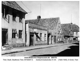 Tilsit, Stadt, Stadtkreis Tilsit Goldschmiedestraße  Tilsit, Bereich südl. Deutsche Str., westl. Schenkendorfplatz., nördl. Hohe Str., östl. Kasernenstr.