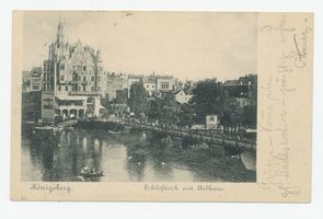 Königsberg (Pr.), Stadtkreis Königsberg  Königsberg, Schloßteichbrücke mit Bellevue Königsberg, Schloßteich