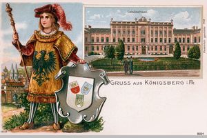 Königsberg (Pr.), Stadtkreis Königsberg Straße der SA Königsberg, Landeshaus Grafik Königsberg, Landeshaus