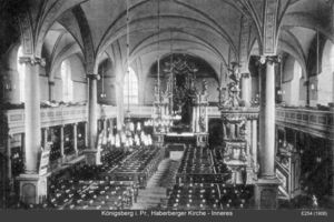 Königsberg (Pr.), Stadtkreis Königsberg  Königsberg, Haberberger Kirche Innenaufnahme Königsberg, Haberberger Trinitatiskirche