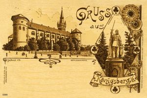 Königsberg (Pr.), Stadtkreis Königsberg  Königsberg, Schloß und Kaiser Wilhelm Denkmal 