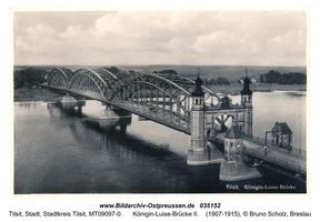 Tilsit, Stadt, Stadtkreis Tilsit   Tilsit, Luisen-Brücke