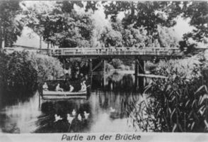 Großwaltersdorf, Kreis Gumbinnen  Walterkehmen, Partie an der Brücke 
