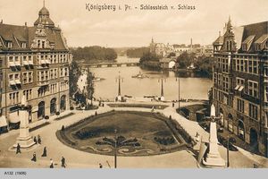 Königsberg (Pr.), Stadtkreis Königsberg Münzplatz Königsberg, Schloßteich vom Schloßturm gesehen Königsberg, Schloßteich