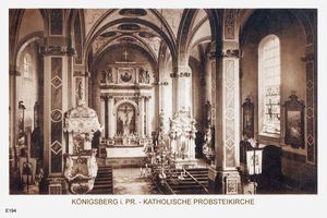 Königsberg (Pr.), Stadtkreis Königsberg  Königsberg, Katholische Probsteikirche Innenafnahme 