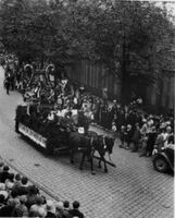 Tilsit, Stadt, Stadtkreis Tilsit  Tilsit, Umzug am 1. Mai 1933 (??) Wagen des Gesangvereins (??) Tilsit, Veranstaltungen, Feste