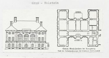 Groß Holstein, Stadtkreis Königsberg  Groß Holstein, Schloss bei Königsberg, Aufmaßzeichnungen 