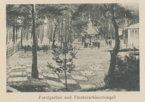 Tilsit, Stadt, Stadtkreis Tilsit  Tilsit, Park Jakobsruh, Gewerbeausstellung, Forstgarten und Försterschießtempel Tilsit, Park Jakobsruh, Gewerbeausstellung 1905