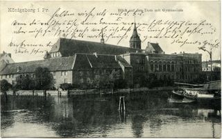 Königsberg (Pr.), Stadtkreis Königsberg  Königsberg, Kneiphöfsches Gymnasium und Dom III Königsberg, Stadtteil Kneiphof