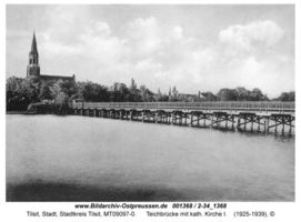 Tilsit, Stadt, Stadtkreis Tilsit Wasserstraße  Tilsit, Teichbrücke