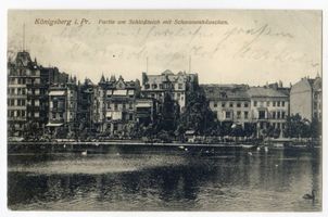 Königsberg (Pr.), Stadtkreis Königsberg  Königsberg (Pr.), Partie am Schlossteich XV Königsberg, Schloßteich