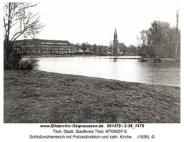 Tilsit, Stadt, Stadtkreis Tilsit Oberbürgermeister-Pohl-Promenade  Tilsit, Katholische Kirche