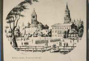 Königsberg (Pr.), Stadtkreis Königsberg  Königsberg (Pr.), Schloßkirche, Lithographie Königsberg, Schloßkirche