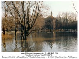 Tilsit, Stadt, Stadtkreis Tilsit   Tilsit, nördliches und westliches Schloßmühlenteich-Ufer