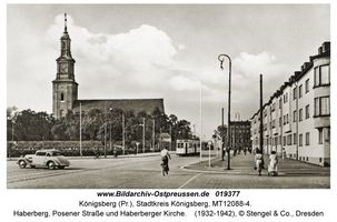 Königsberg (Pr.), Stadtkreis Königsberg Posener Straße  Königsberg, Haberberger Trinitatiskirche