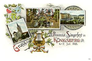 Königsberg (Pr.), Stadtkreis Königsberg  Königsberg, Sängerfest 1903 