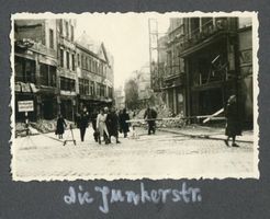 Königsberg (Pr.), Stadtkreis Königsberg Junkerstraße Königsberg (Pr.), Junkerstraße, Kriegszerstörungen Königsberg, Zweiter Weltkrieg und das Ende