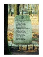 Tilsit, Stadt, Stadtkreis Tilsit  Tilsit, Waldfriedhof, Grabstein für mehrere deutsche Soldaten Tilsit, Waldfriedhof