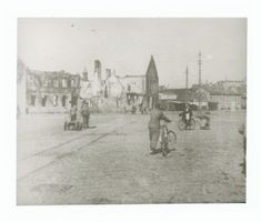 Tilsit, Stadt, Stadtkreis Tilsit Ludendorffplatz Tilsit, Ludendorffplatz nach der Zerstörung Ostpreußen, Zweiter Weltkrieg und das Ende