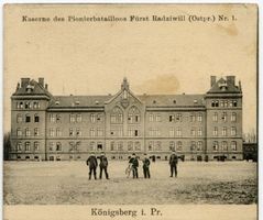 Königsberg (Pr.), Stadtkreis Königsberg Radziwillstraße 9 Königsberg (Pr.), Kaserne des Pionierbataillons Fürst Radziwill Königsberg, Kasernen, Militärisches
