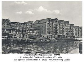 Königsberg (Pr.), Stadtkreis Königsberg Bohlwerksgasse  Königsberg, Hundegatt