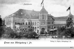 Königsberg (Pr.), Stadtkreis Königsberg Paradeplatz Königsberg, Stadttheater V Königsberg, Stadttheater