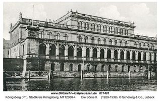 Königsberg (Pr.), Stadtkreis Königsberg Börsenstraße 1  Königsberg, Börse am Pregel