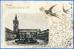Königsberg (Pr.), Stadtkreis Königsberg  Königsberg (Pr.), Schloßhof mit Schloßkirche III Königsberg, Schloßkirche
