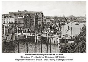 Königsberg (Pr.), Stadtkreis Königsberg   Königsberg, Grüne Brücke